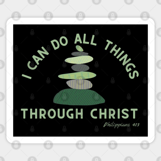 I Can Do All Things Through Christ Sticker by MalibuSun